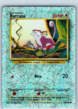 Rattata 89/110 Legendary Collection Reverse Holo Pokemon Vintage WOTC Card - Image 1