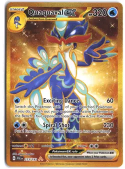 Quaquaval ex 273/193 Hyper Rare Paldea Evolved Pokemon - Image 1