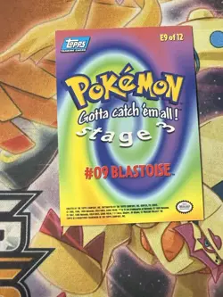 1999 Topps Pokemon Movie Blastoise #E9 Foil NM (Blue Logo) - Image 2
