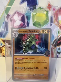 Team Rocket’s Tyranitar 096/182 NON Holo DECK EXCLUSIVE Pokemon Destined Rivals - Image 1