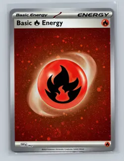 Basic Fire Energy Cosmos Holo Common SVE: Scarlet & Violet Energies Pokemon - Image 1