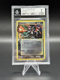 2006 Pokemon EX Dragon Frontiers Charizard Gold Star DS Holo R BGS 7 - Image 1