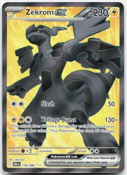 Pokemon TCG - Zekrom ex 158/086 - SV Black Bolt - Near Mint - Image 1