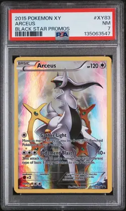 2015 POKEMON XY BLACK STAR PROMOS XY83 ARCEUS PSA 7 - Image 1