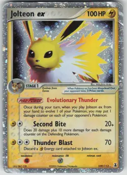 Pokemon TCG Jolteon ex Ultra Rare Delta Species 109/113 - Image 1