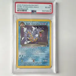 Pokemon Team Rocket Dark Gyarados Holo Prerelease PSA 6 #8/82 - Image 1