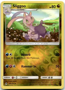 Pokemon Sliggoo Forbidden Light SM06 #93/131 Uncommon Reverse Holo LP - Image 1
