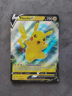 2022 POKEMON SWSH BLACK STAR PROMO 198 PIKACHU V PIKACHU V BOX - Image 1