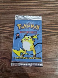 Pokemon Base Set 2 Booster Pack WOTC Sealed 2000 Raichu - Image 3