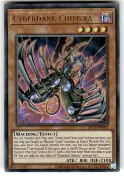Cyberdark Chimera SDCS-EN002 Ultra Rare Structure Deck Cyber Strike yugioh - Image 1