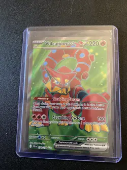 Pokemon Volcanion ex 171/159 Full Art Journey Together Card w/ Top Loader - Image 1