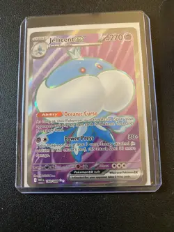 Pokemon Jellicent ex 160/086 Full Art White Flare Card w/ Top Loader - Image 1