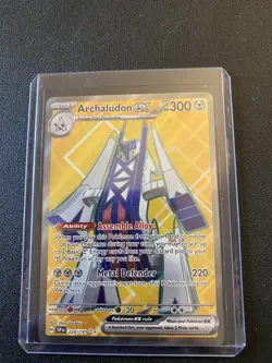 Pokemon Archaludon Ex 224/191 Surging Sparks Card w/ Top Loader - Image 1