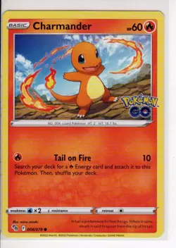 CHARMANDER POKEMON GO SET POKEMON CARD 008/078 NM/M - Image 1