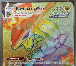 Pokemon TCG Evolving Skies Rayquaza VMAX Rainbow Secret Rare Card 217/203 PSA 10 - Image 4