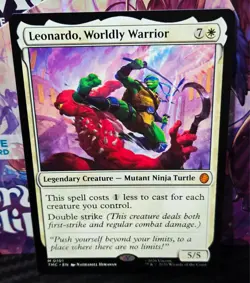 magic the gathering - Leonardo, Worldly Warrior - Legendary Creature - Mutant - Image 1