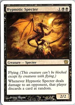Hypnotic Specter R 9th Edition 141 LP MTG - Image 1