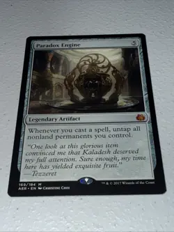 Wizards of the Coast Paradox Engine Mythic Legendary Artifact Aether Revolt 2017 - Image 1