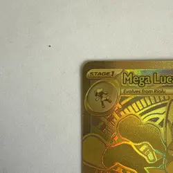 Mega Lucario Ex Gold Secret Ultra Mega Evolutions Pokemon Card Tcg 188/132 - Image 4