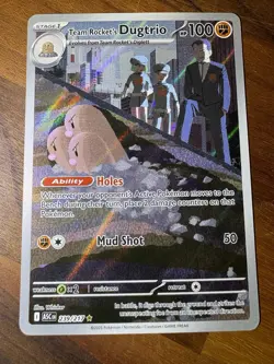 Team Rocket's Dugtrio 239/217 Pokemon TCG Ascended Heroes Illustration Rare NM - Image 4