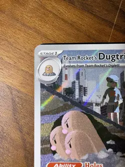 Team Rocket's Dugtrio 239/217 Pokemon TCG Ascended Heroes Illustration Rare NM - Image 5