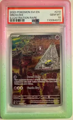 Pokemon Drowzee Scarlet & Violet Illustration Rare #210 PSA 10 Gem Mint - Image 1