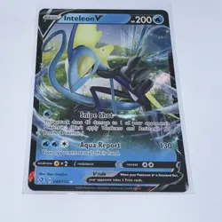 Inteleon V 049/192 Pokemon TCG SW&SH Rebel Clash (NM) Holo Half Art Rare - Image 1