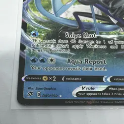 Inteleon V 049/192 Pokemon TCG SW&SH Rebel Clash (NM) Holo Half Art Rare - Image 3