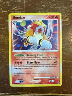 Entei Holo Rare - 4/132 Pokemon Secret Wonders Cracked Ice Deck Exclusive - Image 1