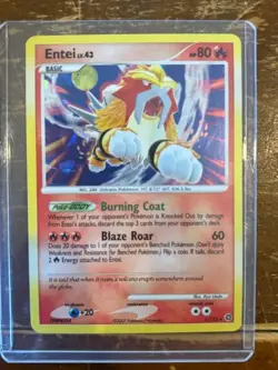 Entei Holo Rare - 4/132 Pokemon Secret Wonders Cracked Ice Deck Exclusive - Image 3