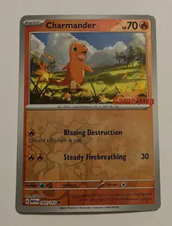 Pokemon Charmander 004/165151 GameStop Exclusive Reverse Holo - Image 1