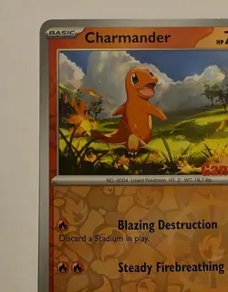 Pokemon Charmander 004/165151 GameStop Exclusive Reverse Holo - Image 2