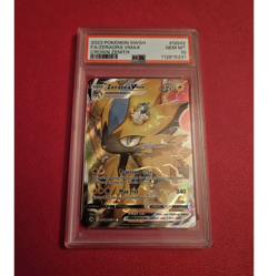 Pokemon Zeraora VMAX Ultra Rare Full Art Holo GG42 SWSH Crown Zenith PSA 10 2023 - Image 1