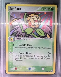 PSA 9 Sunflora 16/115 Unseen Forces Holo Pokemon English - Image 2