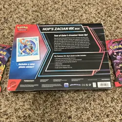Pokemon TCG Hop’s Zacian ex Box + Two Sleeved Destined Rivals Factory Sealed - Image 3