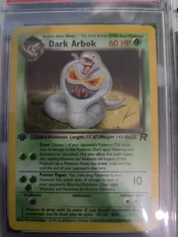 2000 Pokemon Team Rocket 1st Edition #2 Dark Arbok HOLO RARE PSA 9 MINT - Image 2