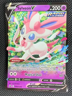 Sylveon V SWSH202 Black Star Promo Holo Sword & Shield Pokemon - Image 1