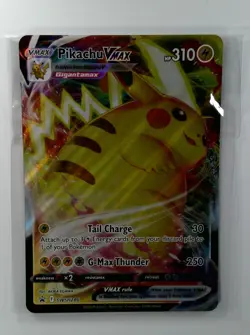 Pikachu VMAX Pokemon Sword & Shield Black Star Promo #SWSH286 JUMBO - Image 1