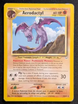 Aerodactyl 15/64 Neo Revelation Pokemon TCG MP - Image 1