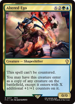 MTG magic 1x Altered Ego SURGE FOIL (M/NM) Commander Final Fantasy - Image 1