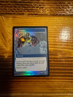 MTG Secret Lair Drop Series Ponder #2 Future Sight Foil Promo LP/NM A - Image 1