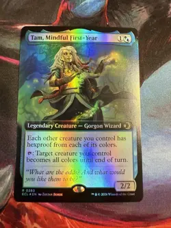 MTG - Tam, Mindful First-Year (Extended Art Foil) - Lorwyn Eclipsed 0380 - Image 1