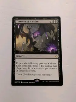 Torment of Hailfire card from the Magic: The Gathering set Hour of Devastation - Image 1