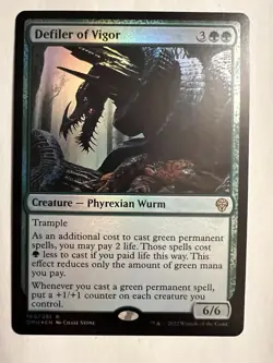 FOIL Defiler Of Vigor #160 Dominaria United Card MTG Magic The Gathering NM - Image 1