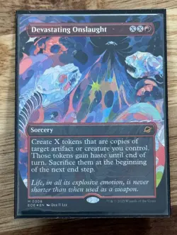 Devastating Onslaught Borderless Foil MTG Edge of Eternities M 0308 - Image 1