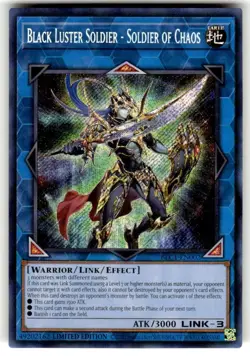 Yugioh Black Luster Solider - Soldier of Chaos BLC1-EN002 Secret Rare NM - Image 1
