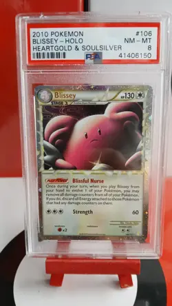 Blissey 106/123 - Holo Rare - PSA 8 - Graded Pokemon Card - 2010 - Image 1