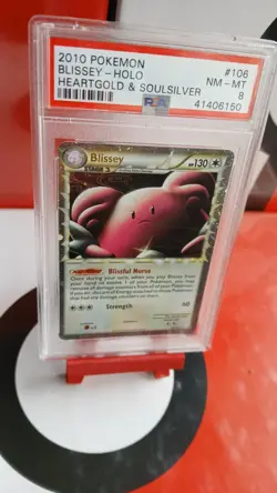 Blissey 106/123 - Holo Rare - PSA 8 - Graded Pokemon Card - 2010 - Image 2