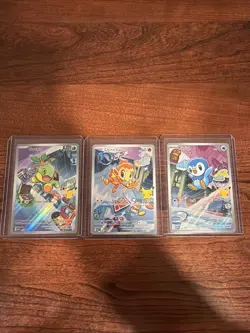 Pokemon First Partner 30th Promo set Turtwig, Chimchar, Piplup MEP 040 041 042 - Image 1