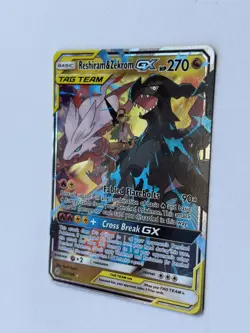 Reshiram and Zekrom GX 157/236 Ultra Rare Cosmic Eclipse Pokemon - Image 3